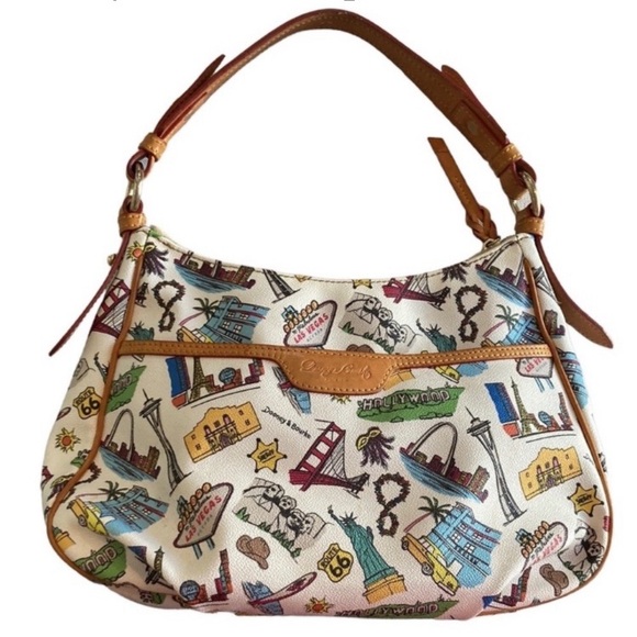 Dooney & Bourke Handbags - Dooney Bourke Americana landscapes purse gateway arch, Las Vegas landmarks